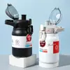 Botella de Agua Aislada de Gran Capacidad para Deportes al Aire Libre Taza Portátil para Hombres y Mujeres Estudiantes Taza de Bebida Directa Portátil