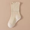 2024 otoño nuevo calcetines para niños calcetines al por mayor oreja de madera calcetines sueltos de niña calcetines de niña viento de princesa