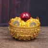 Ornamento de Bacia de Tesouro em Liga, Estilo de Shen Wansan, Decoração Sólida Chinesa para Casa, Sala de Estar e Hall de Entrada, Ornamento de Presente para Atrair Riqueza