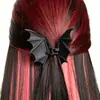 Presilha de Cabelo Morcego de Halloween Presilha Grande de Tubarão de Metal Presilha Elegante Versátil para a Parte de Trás da Cabeça Acessório de Cabelo Presilha de Cabelo Grande