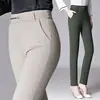 9229 calça legging de outer wear de primavera mãe mulheres de meia-idade mulheres de meia-idade e idosas calças cintura alta elástico elástico all-match skinny