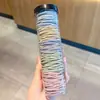 Goma de Color Café Maillard para el Cabello de Mujer No Estrangula el Cabello Cola de Caballo Alta No se Desmorona Diadema Cuerda Elástica Alta para el Cabello Accesorios para el Cabello