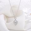 Nuevo collar Cisne Pequeño de plata esterlina s999 para mujer, moda coreana, colgante de diamante, cadena inteligente para clavícula, colgante al por mayor