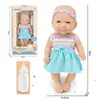 Boneca Bebê Renascida de Vinil de 10 Polegadas Transfronteiriça Boneca de Nascimento Simulação com Mamadeira Brinquedo de Conforto Infantil Presente