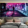 Personalidad Cyberpunk Marca de Moda Tela Colgante Estilo ins Tela de Fondo Pared de Fondo para Habitación Fresca Tapiz de Transformación de Dormitorio Lienzo
