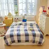 Manta Shawl de Flanela de Veludo de Leite Dupla Face Estampa de Marca Grande Manta para Intervalo de Almoço Venda por Atacado Comércio Exterior Presentes Transfronteiriços