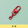 Fivela de Porta Giratória em Forma de U Pintada em Cores Doces Mosquetão de Lagosta de Metal Chaveiro Enfeites DIY Pingente de Boneca Acessórios para Bolsa