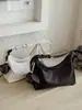Bolso de Cuero Encerado al Aceite Vintage Forma de Media Luna para Debajo del Brazo para Mujer 2026 Nuevo Bolso Tote Casual Diario Bolso de Hombro Cruzado para Viajes
