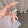 Aurora Borboleta Peixe Humano Cauda Unha Arte Adesivo Transparente e Inteligente Concha Luz Fada Borboleta Unha Traseira Decoração Atacado