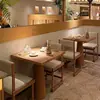 Tienda de Celebridades de Internet Hu Cha: Juegos de mesa y sillas a juego para restaurantes de comida ligera, sillas de comedor de madera maciza, restaurantes occidentales, restaurantes japoneses y establecimientos de comida informal