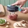 Picadora de Carne Manual Amazon para Uso Doméstico, Machacador de Ajo, Picadora de Verduras, Prensa de Ajo Manual, Molinillo para Pasta de Jengibre y Ajo