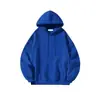 Moletom com capuz liso e forrado de fleece, novo, para homens, moda transfronteiriça, estilo coreano casual, corte solto, ombro caído