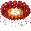 Decoração de Quarto de Casamento Decoração Chuva de Seda Palavra Feliz Adesivos de Lantejoulas Balão de Filme de Alumínio 4D Suprimentos para Decoração de Cena Atacado