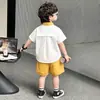 Conjunto de Verano para Niños de Manga Corta, Fresco y Elegante, Pantalones Finos Anti-Mosquitos, Nuevo Conjunto Casual de Dos Piezas a la Moda para Niños 2026