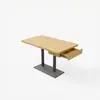 Juego de Mesa y Sillas para Comedor con Tazón de Arroz Personalizado para Restaurantes, Fonderías y Cadenas de Snacks con Cajones, Combinación de Mesa y Sillas Comerciales de Madera Maciza