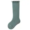 Novedad Primavera y Otoño 2026 Calcetines Vintage de Encaje a Media Pantorrilla para Niños Estilo Coreano Calcetines de Media Pantorrilla a la Moda para Niños