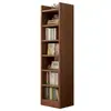 Estante de Livros de Madeira Maciça Eco-Board Prateleira de Armazenamento de Chão Casa Integrada Apoio na Parede Armário Estreito de Armazenamento Armário de Armazenamento Estante de Canto