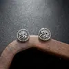 Pendientes Cruzados Ojo de Horus de Dios para Hombre, Moda Europea y Americana, Pendientes de Personalidad Retro de Alta Gama para Mujer, Joyería para Orejas