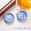 Prato de Simulação de Comida em Miniatura, Porcelana Azul e Branca, Estilo Antigo Pequeno, Prato Impresso Novo Estilo Chinês, Ornamento em Miniatura de Resina, Festival do Barco-Dragão DIY