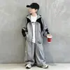 Ropa para niños para niños, conjunto de chaqueta de otoño, nuevo estilo primavera y otoño 2026, deportivo, genial, elegante y a la moda para niños mayores