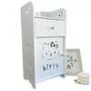 Estante de Almacenamiento de Mesita de Noche Gabinete de Almacenamiento Artículos de Decoración para Habitación de Mascotas Estante de Almacenamiento para Baño Mesa de Noche Simple Minimalista