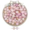 Vidrio Jade Oro Triturado Abalorios Vintage Cuentas Redondas Hecho a Mano DIY Accesorios de Joyería con Cuentas a Mano Abalorios Palomitas de Maíz Glaseados