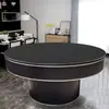 Mesa de Billar Redonda para Bares, KTVs, Lugares de Fiesta, Mesa de Billar Estilo Americano Ocho Bola Negra Estándar para Adultos, Interior Dos en Uno