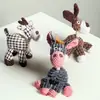 Juguete Lindo para Mascotas Maíz de Peluche Burro Perro, Resistente a Mordidas, Interactivo, con Sonido, Alivia el Aburrimiento, Juguete Suave de Peluche