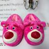 Fornecimento direto da fábrica chinelo de pelúcia de ursinho de pelúcia de desenho animado para interior animal quente para casa fofo chinelo de urso branco transfronteiriço