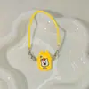 Corda de Cera L95 Casa de Bonecas Casa de Bonecas Mini Desenho Animado Capa de Celular Pingente Modelo Acessórios Criativos para Pendurar no Pescoço Labu