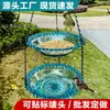 Comedero Colgante para Pájaros Transfronterizo Baño para Pájaros Decorativo para Exteriores Balcón Exterior Jardín Alimentador de Colibríes Caja de Agua y Comida