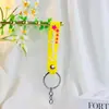 Novo chaveiro pulseira de borracha macia pingente de bolsa acessório pulseira de couro chaveiro fofo de PVC pulseira de borracha macia atacado