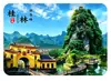 Paisaje del Río Li en Guilin, Montaña Nariz de Elefante, Torres Gemelas del Sol y la Luna, Campos de Arroz en Terraza de Longji, Imanes de Refrigerador de Vidrio, Decoración Cultural y Creativa de Souvenir Turístico