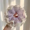 Laço de Cabelo de Renda Doce, Scrunchie de Luxo Estilo Coreano, Laço de Cabelo Extra-Grande para Coque, Corda de Cabelo para Rabo de Cavalo, Acessório de Cabelo