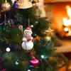 Suprimentos de Natal Boneco de Neve de Natal Único Pingente Decorativo Acrílico Pendurado Decorações de Feriado para Árvore de Natal