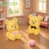Micro Paisagem Ursinho de Pelúcia Fofo com Gravata Borboleta Boneca Partículas Fofas Casa de Bonecas DIY Acessórios Decorativos Pequenos Enfeites de Mesa