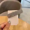Grampo de Cabelo de Alto Padrão com Diamantes Completos Novo Estilo Clipe Lateral Elegante da Moda Clipe de Franja Frontal Simples Versátil Clipe Bb Quebrando Acessórios de Cabelo