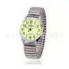 Relojes para Hombres de Mediana Edad y Mayores, Discos Digitales Grandes, Relojes para Mujeres, Correas de Acero, Correas Elásticas de Resorte, Relojes para Mayores, Regalos para Eventos, Relojes de Cuarzo para Hombres