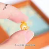 Puzuo Cor Forte Conservação de Cor Areia Fosca Dourado Acessórios DIY Estrela e Lua Besta Auspiciosa Deus da Riqueza de Cinco Vias Colar Pulseira Pingente Pequeno