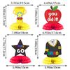 Conjunto de 4 peças de decoração para festa de formatura de jardim de infância pré-escolar transfronteiriça, enfeites de favo de mel, troféu, conjunto de mesa de favo de mel de maçã, personalização