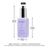 Botella Gotero Personalizada de 50ml con Cabezal de Bomba Galvanizado Botella de Plástico PET para Dispensar Aceite Esencial Botella Cuadrada Transparente para Líquido Esencial