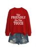 No Amigable No Europeo y Americano Cómodo Nuevo para Mujer Deseo Exportación Transfronteriza Sudadera Base Otoño e Invierno