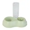 Conjunto de Tigelas Antiderrapantes para Comida e Água de Cães e Gatos com Dispensador de Água