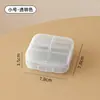 Pastillero portátil para almacenamiento semanal, sin mezcla de olores, fácil de abrir y sellar, mini pastillero con siete compartimentos separados para llevar medicamentos