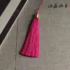Colgante de Borla Accesorio DIY para Decoración de Coche, Borla Envuelto en Hilo Dorado Estilo Chino, Colgante para Bolsos, Colgante para Abanico