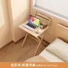 Escritorio plegable de madera maciza para estudiantes de primaria, escritorio sencillo para el hogar para espacios pequeños, escritorio de escritura de altura ajustable, escritorio de estudio para niños para dormitorio