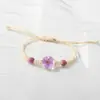 Pulsera de Serie de Flores Secas al por Mayor Vidrio Espécimen de Flor Real Gipsófila Flor de Durazno Árbol de la Fortuna Mariposa Pulsera Escénica Joyería