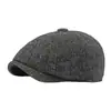 Gorra de lana de espiga para hombre estilo boina, nueva y cálida para otoño e invierno, estilo retro británico, gorra de boina para mujer