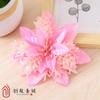 Suministro Transfronterizo de Flores de Navidad, Decoraciones Navideñas, Flores Artificiales, Flores Navideñas con Polvo Dorado de Plástico, Suministro Directo de Fabricantes, Venta al por Mayor en Toda la Red