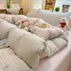 Reseñas de Compradores DisponiblesClase A 2026 Sábana Plaid Rayado Simple de Algodón Lavado Estampada y Sábana Ajustable Juego de Tres Piezas Cuatro
